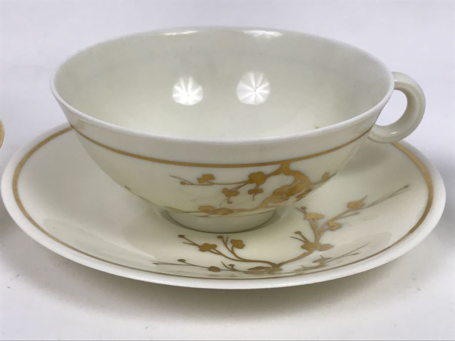 Set Of (4) Vintage China Cups And Saucers, (2) Creamers And (3) China Dishes: Crown, Leneige, Limoges Vignaud, Rosina, Royal Albert, Foley Bone China [Photo 11]