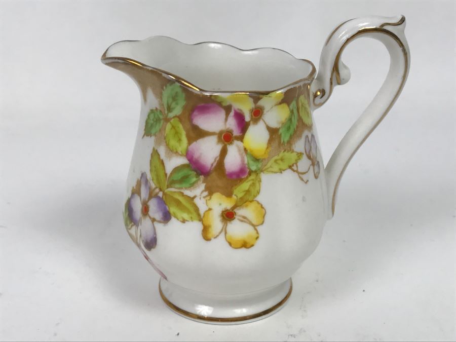 Set Of (4) Vintage China Cups And Saucers, (2) Creamers And (3) China Dishes: Crown, Leneige, Limoges Vignaud, Rosina, Royal Albert, Foley Bone China [Photo 19]