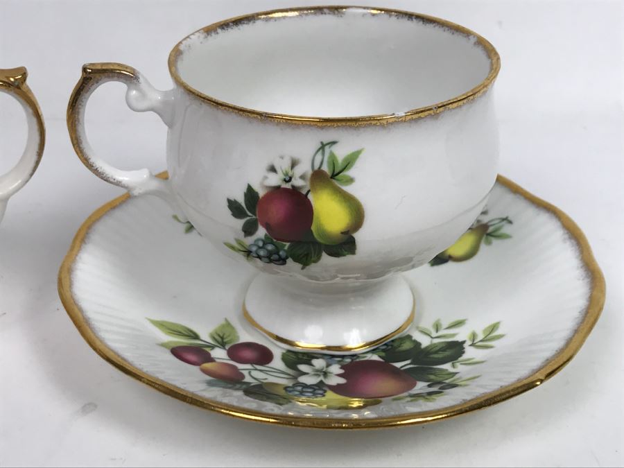 Set Of (4) Vintage China Cups And Saucers, (2) Creamers And (3) China Dishes: Crown, Leneige, Limoges Vignaud, Rosina, Royal Albert, Foley Bone China [Photo 13]