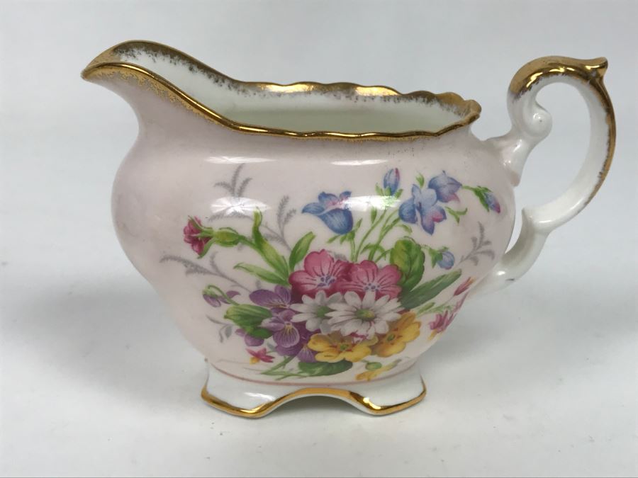 Set Of (4) Vintage China Cups And Saucers, (2) Creamers And (3) China Dishes: Crown, Leneige, Limoges Vignaud, Rosina, Royal Albert, Foley Bone China [Photo 17]