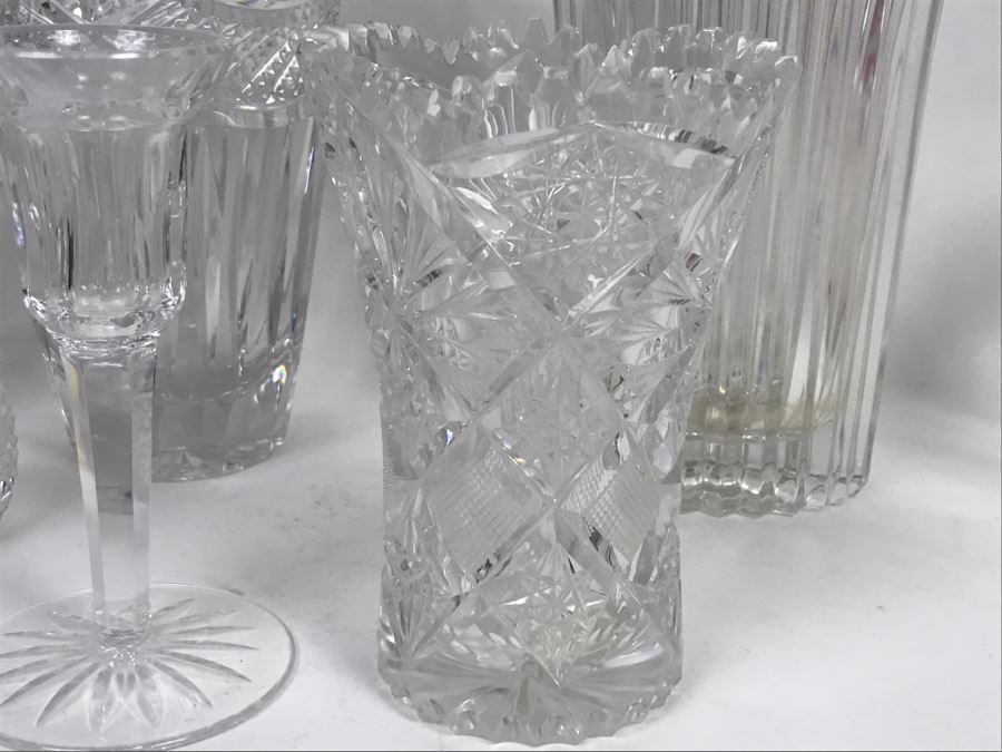 Huge Cut Glass Crystal Lot Featuring Royal Doulton Crystal Piece [Photo 14]