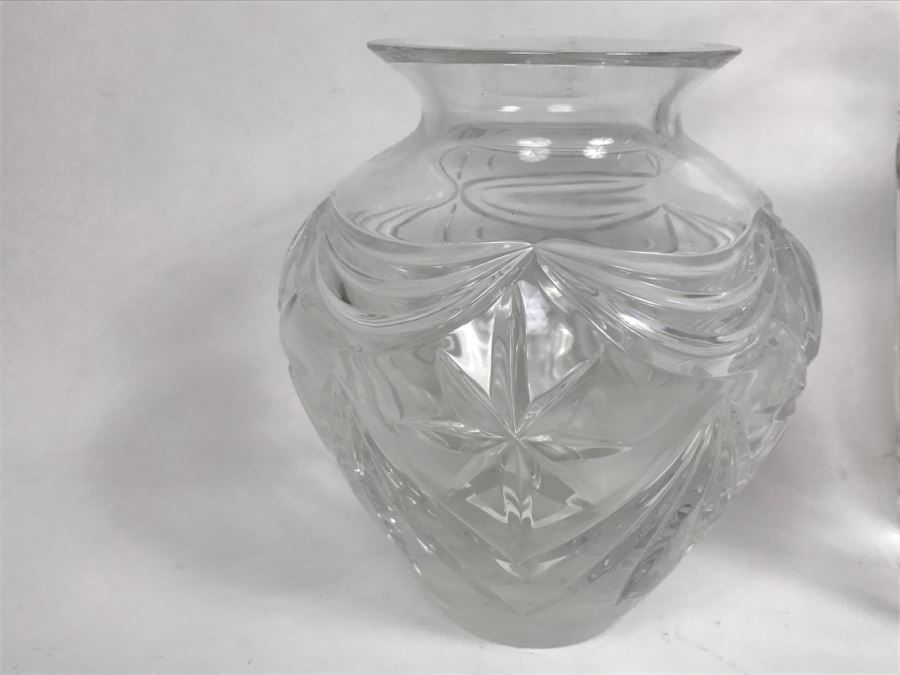 Huge Cut Glass Crystal Lot Featuring Royal Doulton Crystal Piece [Photo 18]