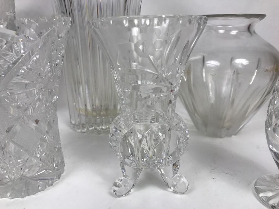 Huge Cut Glass Crystal Lot Featuring Royal Doulton Crystal Piece [Photo 8]