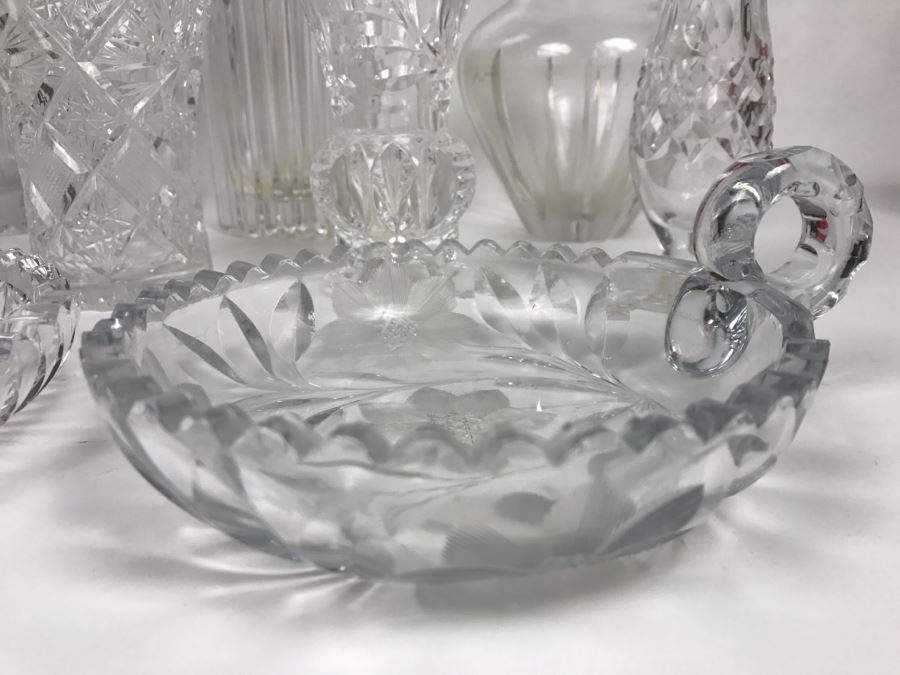 Huge Cut Glass Crystal Lot Featuring Royal Doulton Crystal Piece [Photo 5]