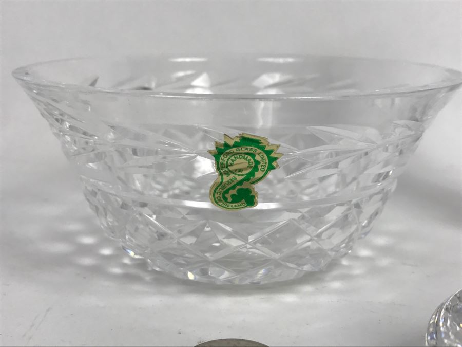 Waterford Crystal Lot Featuring Vase, Bowl And Ring Holder Dish [Photo 5]