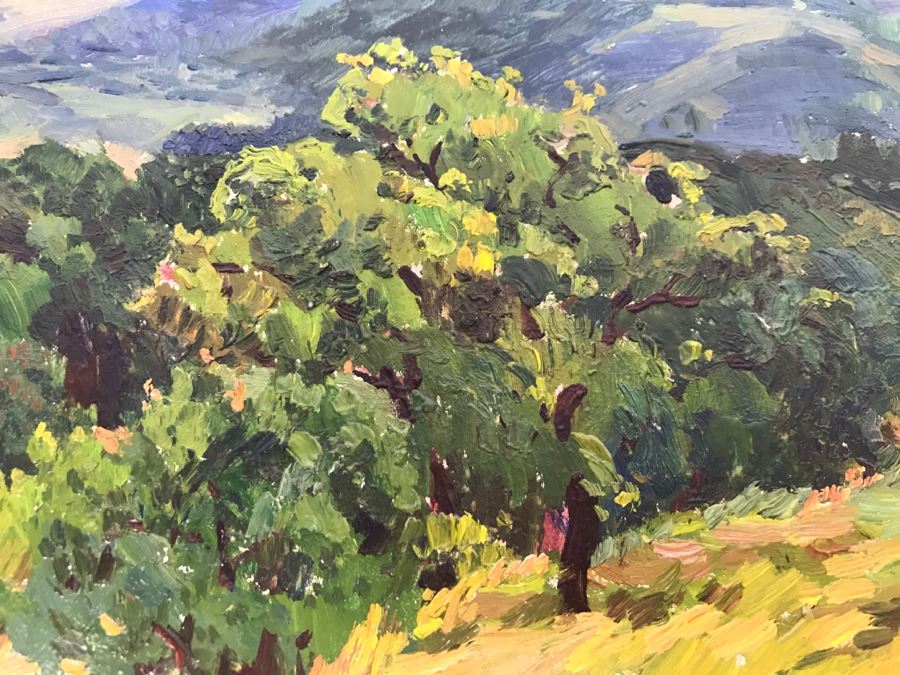 Original Russian Plein Air Landscape Oil Painting Signed On Back 12' X 8.75' [Photo 7]