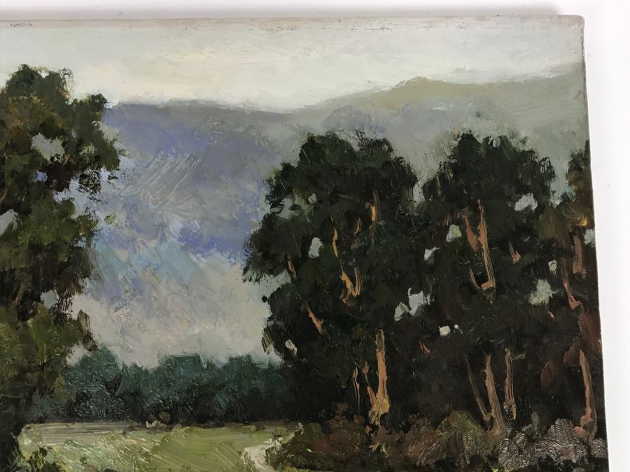 Original Plein Air Oil Painting On Canvas By Harrison Fox 16' X 12' [Photo 7]