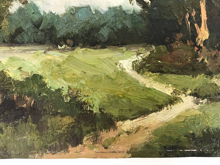 Original Plein Air Oil Painting On Canvas By Harrison Fox 16' X 12' [Photo 10]