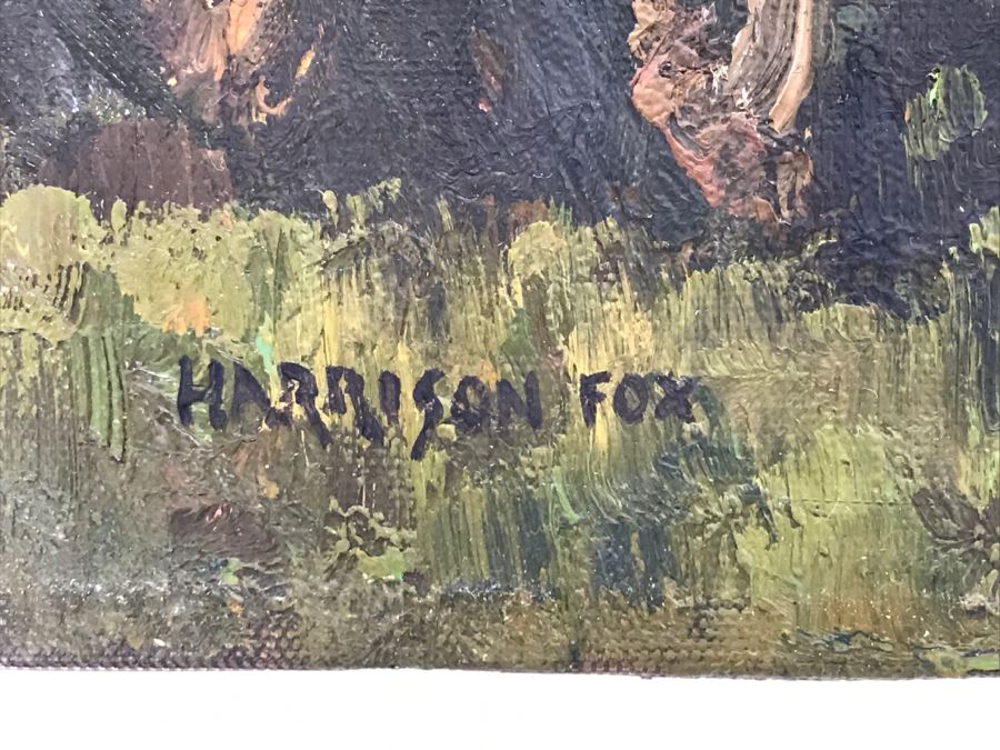 Original Plein Air Oil Painting On Canvas By Harrison Fox 16' X 12' [Photo 3]