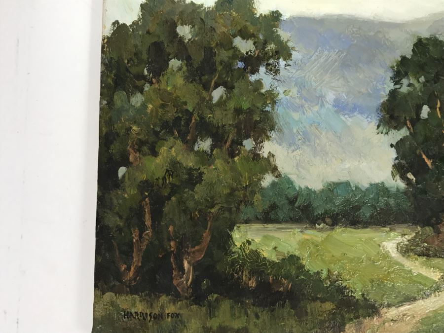 Original Plein Air Oil Painting On Canvas By Harrison Fox 16' X 12' [Photo 4]