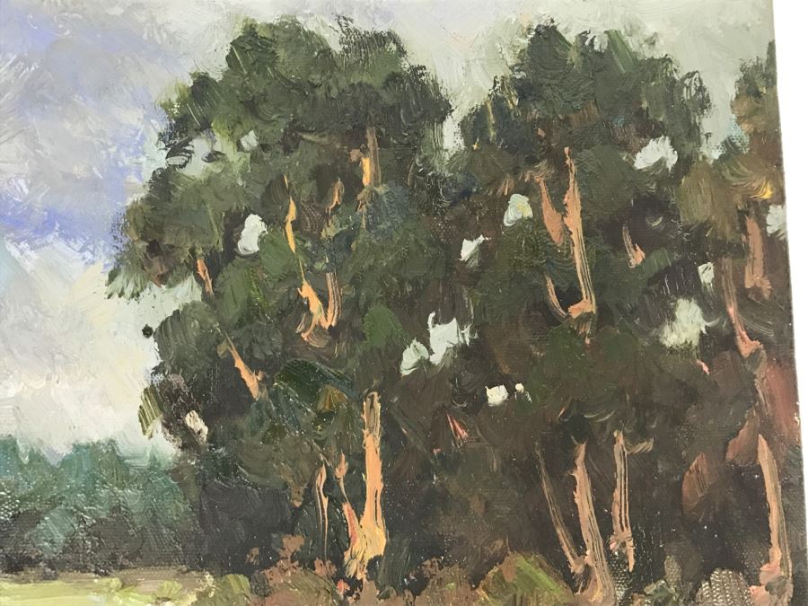 Original Plein Air Oil Painting On Canvas By Harrison Fox 16' X 12' [Photo 8]