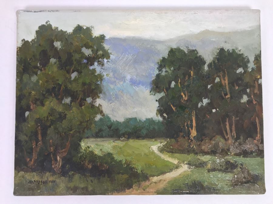 Original Plein Air Oil Painting On Canvas By Harrison Fox 16' X 12'