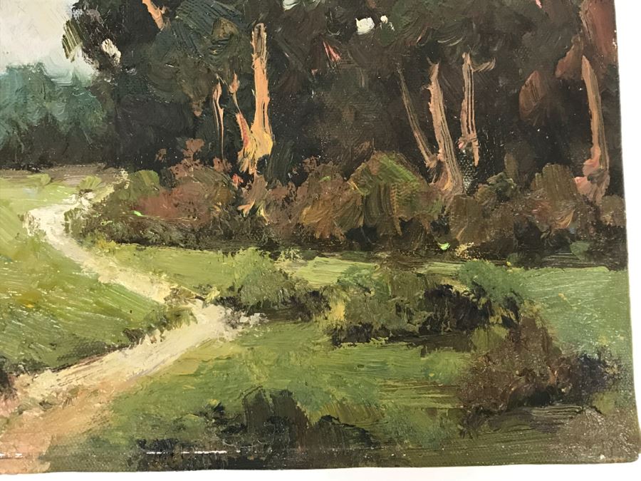 Original Plein Air Oil Painting On Canvas By Harrison Fox 16' X 12' [Photo 9]