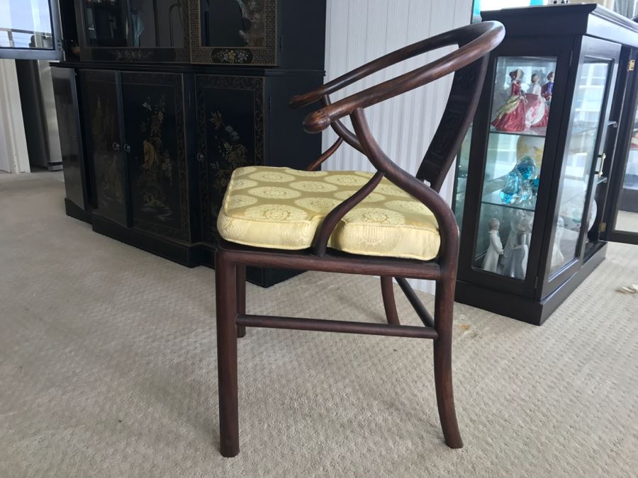 Stunning Vintage Chinese Rosewood Carved Armchair [Photo 13]