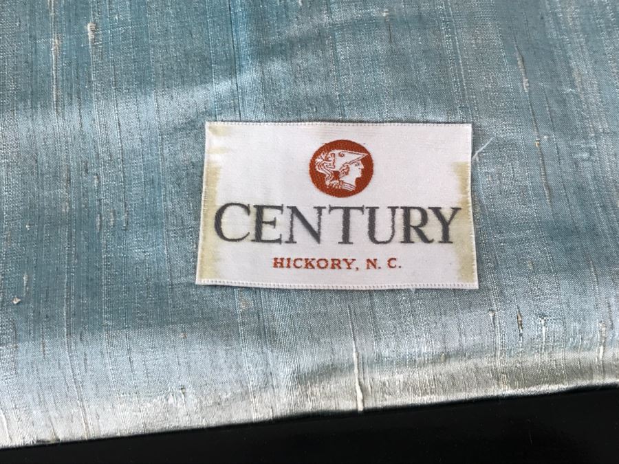 Mid-Century Designer Chinoiserie Black Lacquer Sofa By Century Hickory, NC - Have Silk Cushions (Not Shown) But Needs Reupholstering [Photo 4]