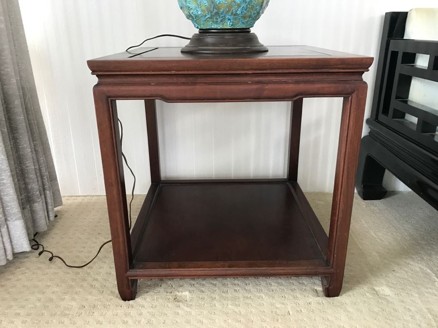 Vintage Hong Kong Rosewood 2-Tier Side Table By Arkraft [Photo 3]
