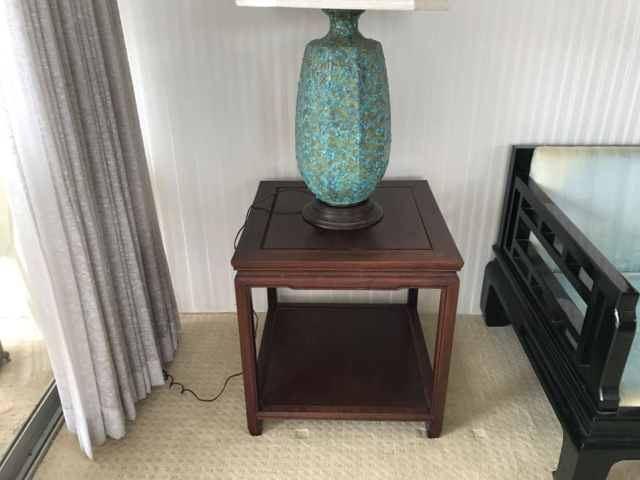 Vintage Hong Kong Rosewood 2-Tier Side Table By Arkraft [Photo 5]