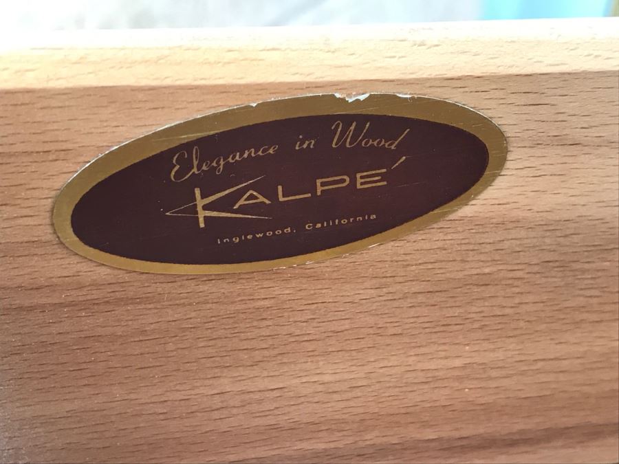 Mid-Century Modern 6-Drawer Chest Of Drawers Dresser With Glass Top By Kalpe Inglewood, CA [Photo 3]