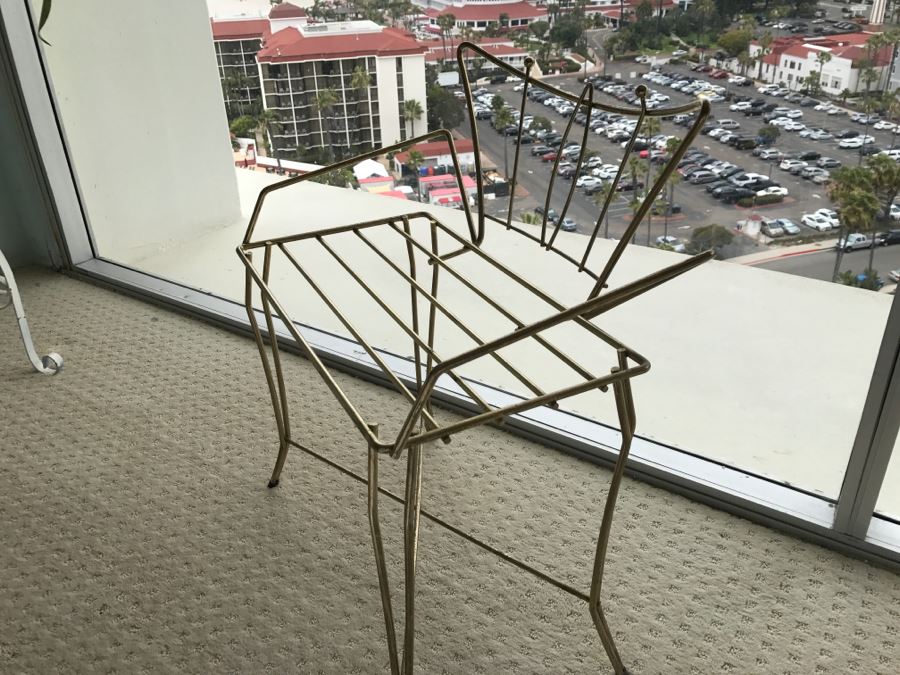 Mid-Century Modern Metal Vanity Seat Chair [Photo 6]