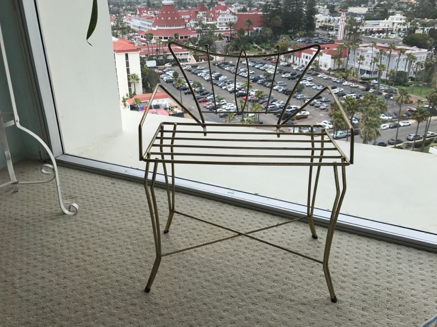 Mid-Century Modern Metal Vanity Seat Chair [Photo 10]
