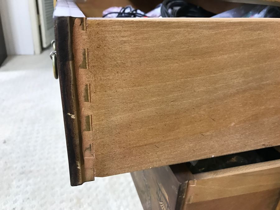 Vintage Drexel Heritage Chinoiserie Cabinet - Great For A Bar - Sold Empty [Photo 12]