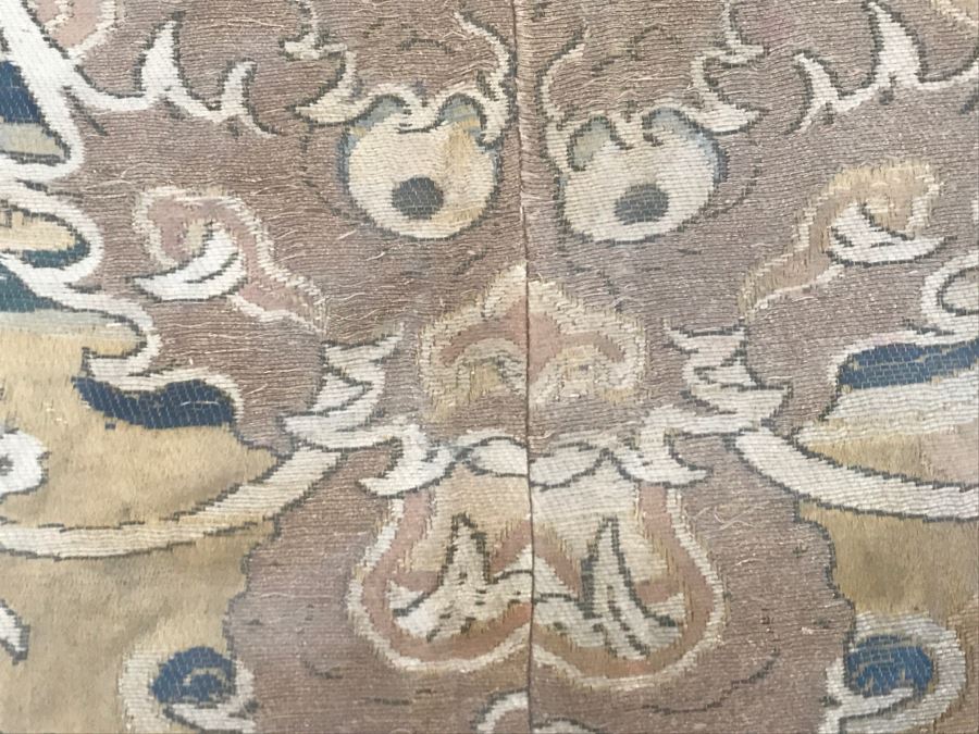 Stunning Framed Gold Chinese Embroidery With Serpent Dragon [Photo 16]