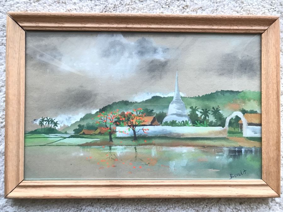 Original Watercolor Painting By Bundit [Photo 2]