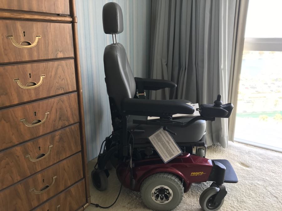 Invacare Pronto M51 Power Chair Red With SureStep And Manuals [Photo 9]