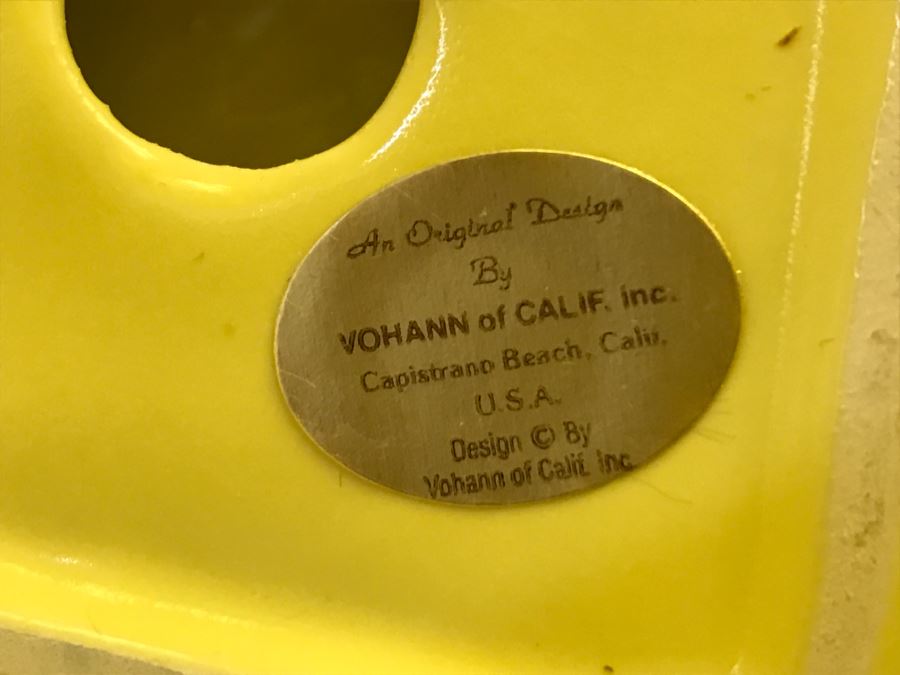 Vintage Vohann Of California Yellow Swan Towel Holder [Photo 3]