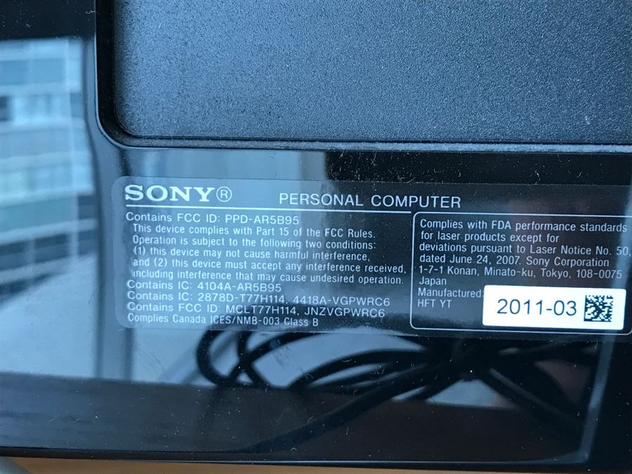 SONY Vaio Computer Model VPCL213FX With Keyboard [Photo 10]