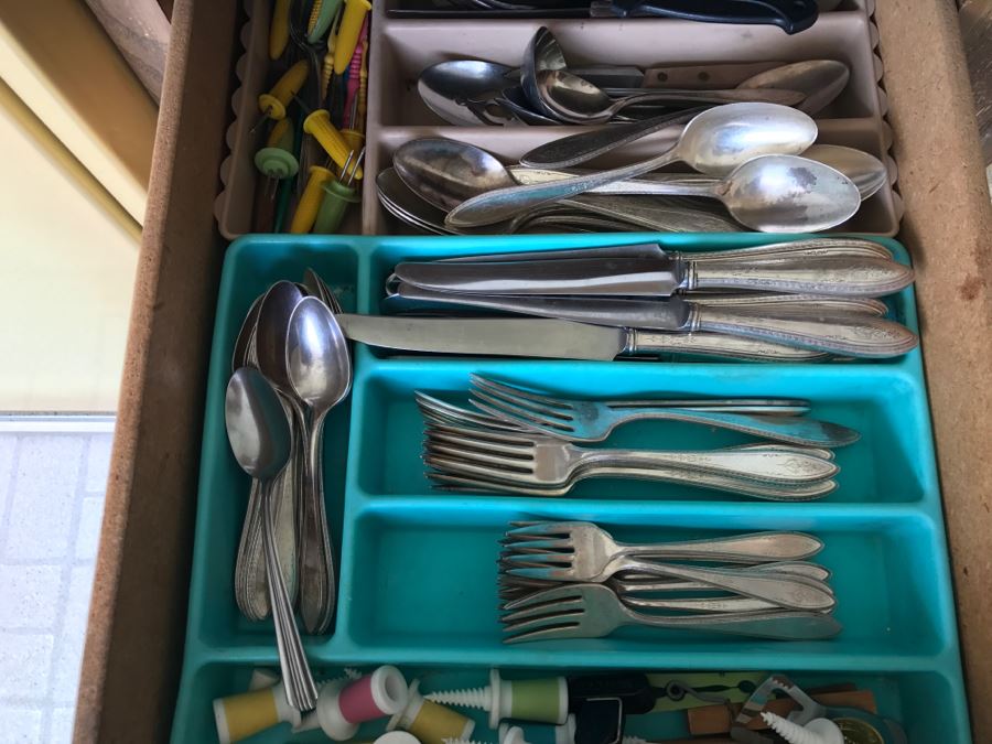 1847 Rogers Bros Flatware Set And Various Utensils [Photo 11]
