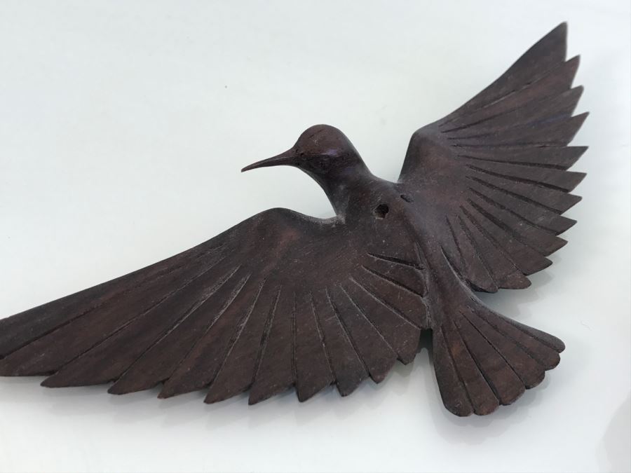 Collection Of Carved Wood Animals Including Giraffee And Owl [Photo 3]