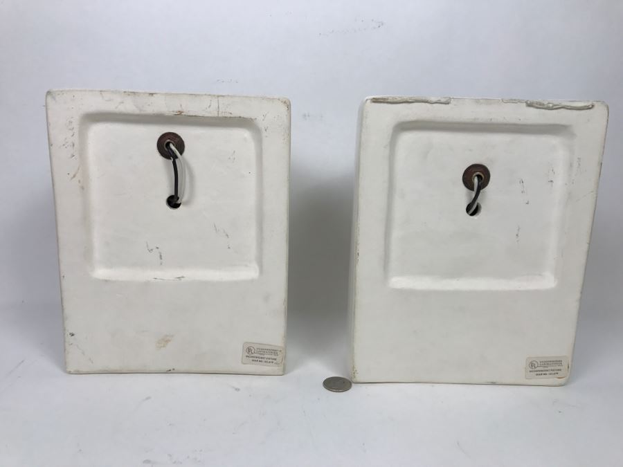 Pair Of Wall Mounted Light Fixtures With Native American Indian Design [Photo 7]