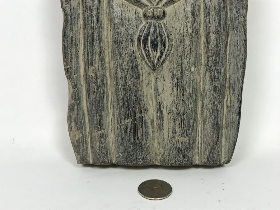 Vintage Hand Carved Wooden Religious Wall Plaque [Photo 6]