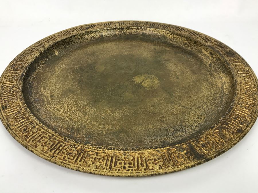 Vintage 1905-1910 Tiffany Studios New York Metal Gold Bronze Color Plate 1746 [Photo 3]