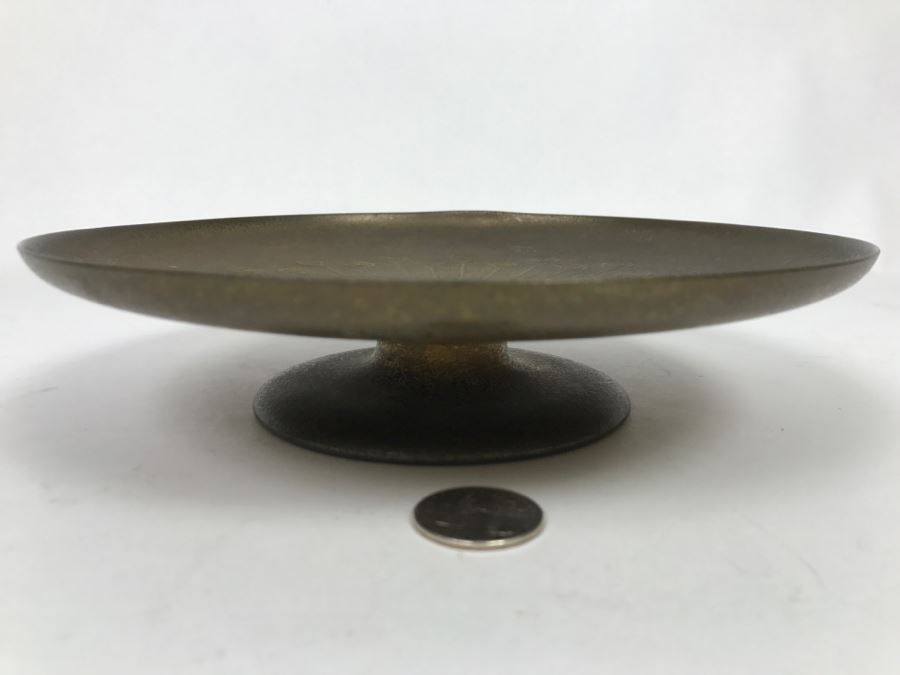 Vintage 1905-1910 Tiffany Studios New York Art Nouveau Bronze Dore Round Footed Dish 1732 [Photo 5]