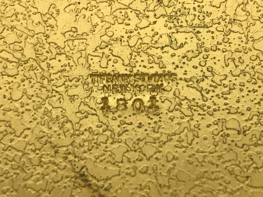 Vintage 1905-1910 Tiffany Studios New York Bronze Desk Art Inkwell 1801 [Photo 13]