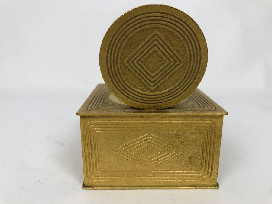 Vintage 1905-1910 Tiffany Studios New York Bronze Desk Art Inkwell 1801 [Photo 12]