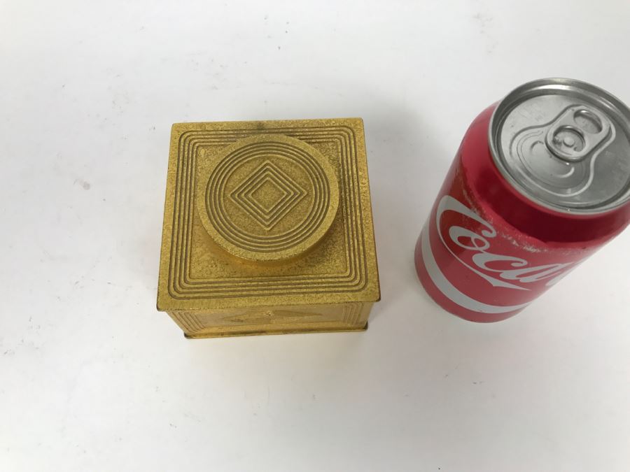 Vintage 1905-1910 Tiffany Studios New York Bronze Desk Art Inkwell 1801 [Photo 15]