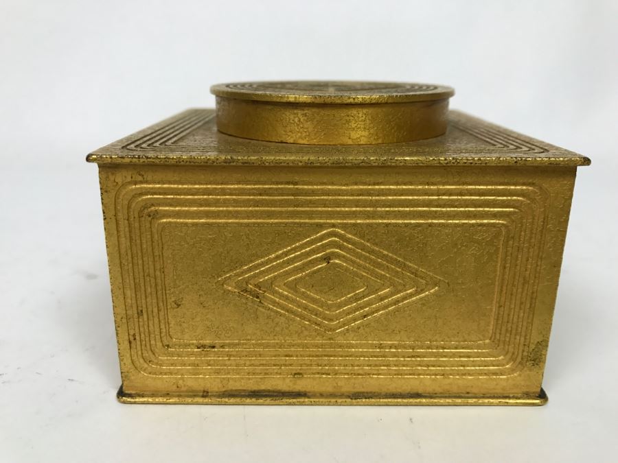 Vintage 1905-1910 Tiffany Studios New York Bronze Desk Art Inkwell 1801 [Photo 5]