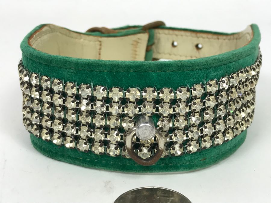 Vintage Bling Dog Collar By Connies Collars Hollywood, Calif [Photo 3]