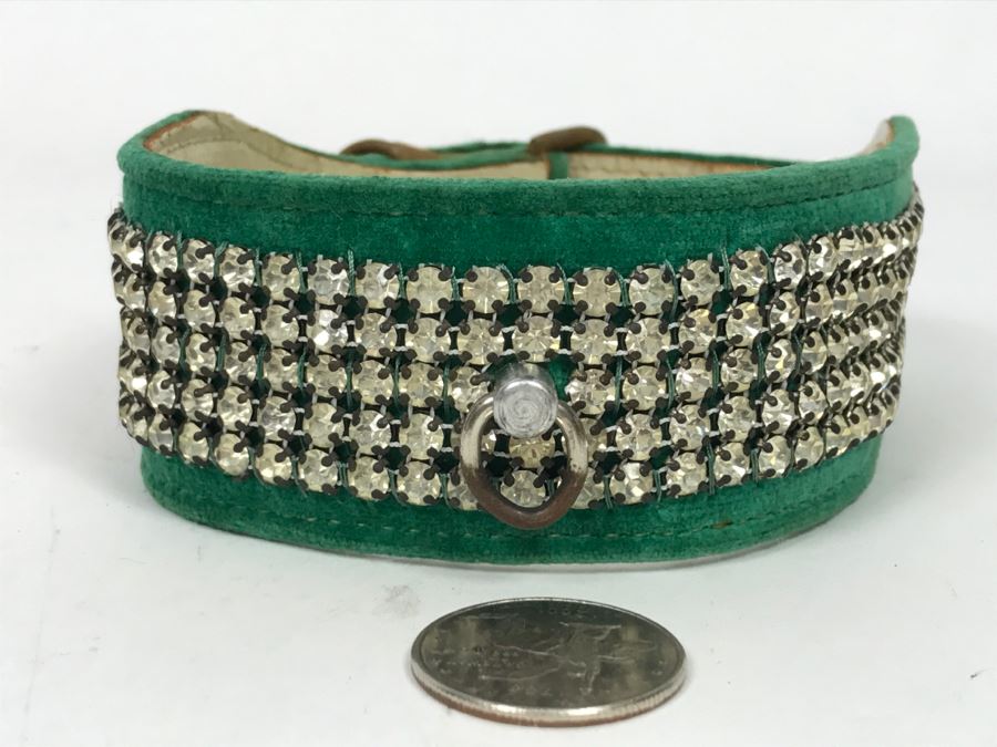 Vintage Bling Dog Collar By Connies Collars Hollywood, Calif [Photo 4]