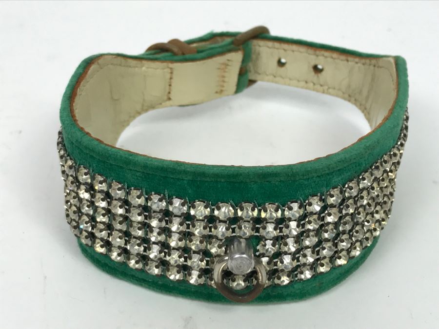 Vintage Bling Dog Collar By Connies Collars Hollywood, Calif [Photo 5]