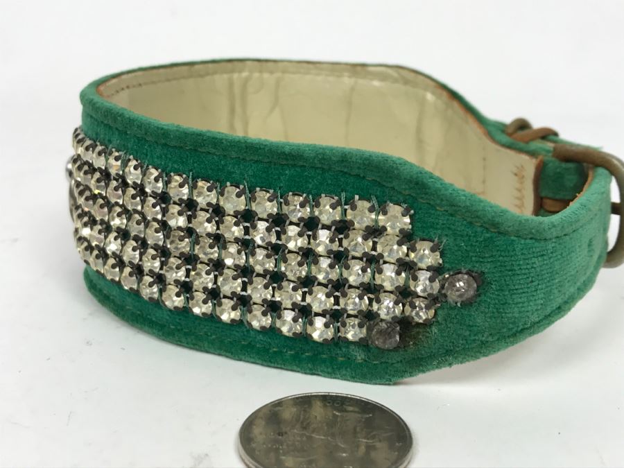 Vintage Bling Dog Collar By Connies Collars Hollywood, Calif [Photo 9]