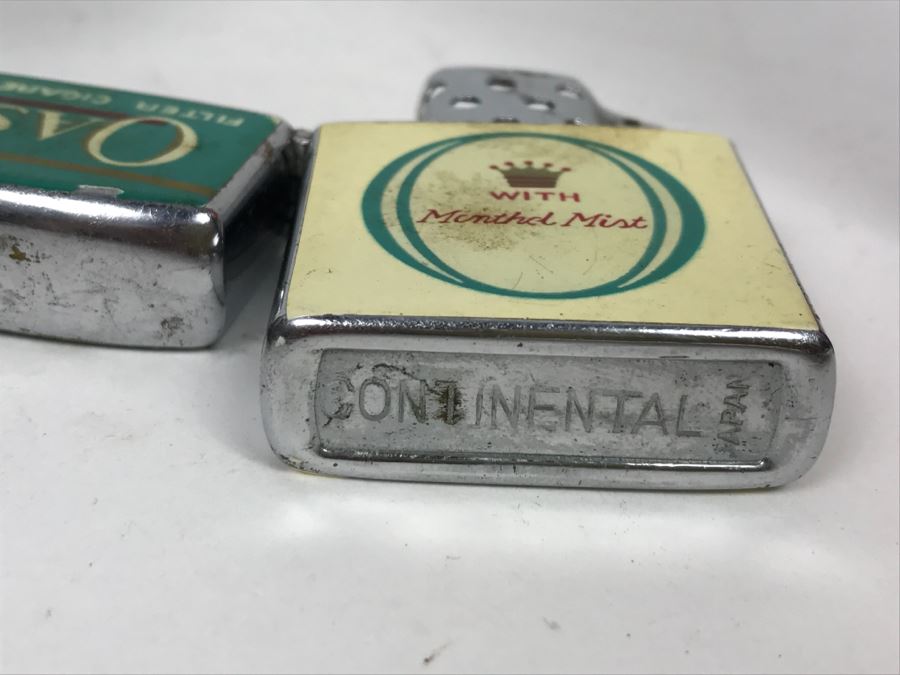 Vintage Metal Advertising California Bank, River Rouge Licensed Peddler 1929 License Plate, Vintage Oasis Filter Cigarette Lighter And Chevy Car Grille Emblem [Photo 10]