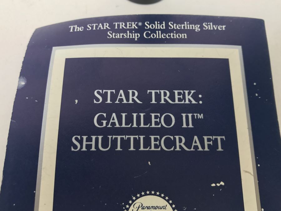 Sterling Silver STAR TREK Starship Collection Galileo II Shuttlecraft ...