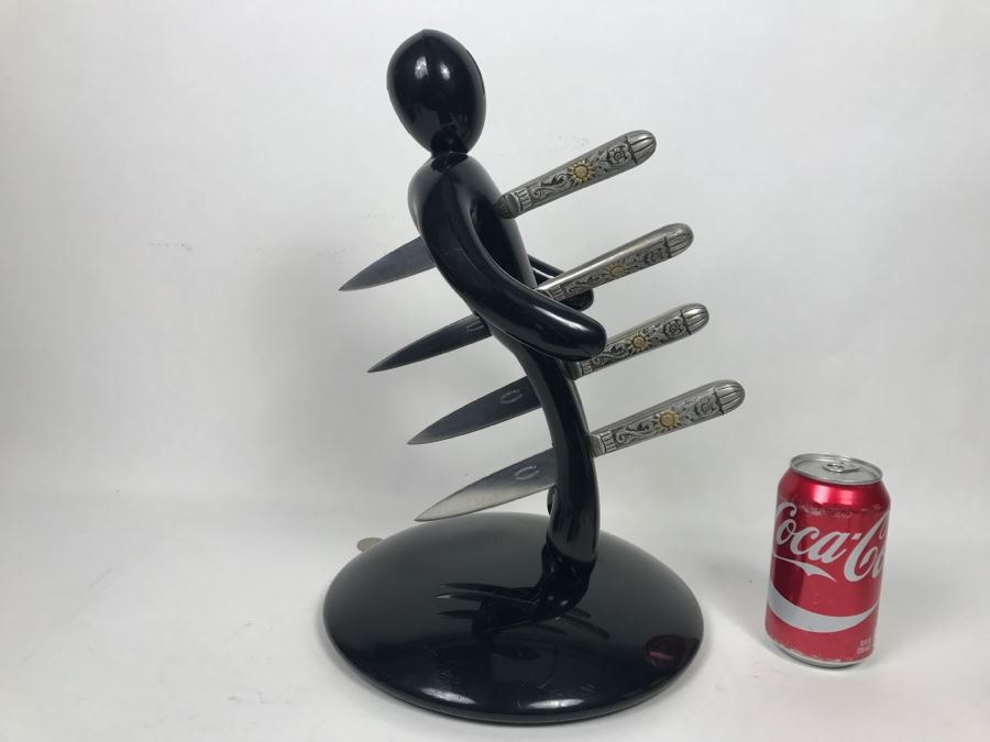 The Ex Voodoo 5-Knife Holder Black Base Raffaele Iannello - Does Not Include Knives [Photo 6]