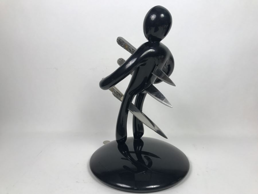 The Ex Voodoo 5-Knife Holder Black Base Raffaele Iannello - Does Not Include Knives [Photo 9]