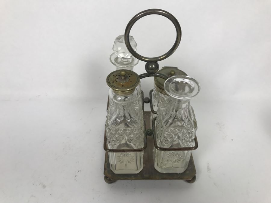 Vintage Silverplate Cruet Set [Photo 4]