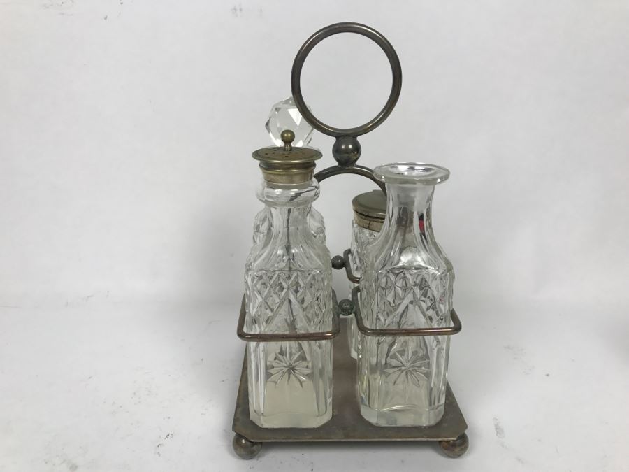 Vintage Silverplate Cruet Set [Photo 3]